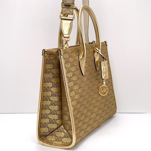 Michael Kors MK Mirella Medium EW Tote Crossbody , Shoulder Bag
PALE GOLD COLOR - Picture 5 of 16